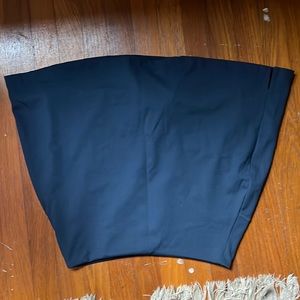 Girlfriend collective navy high rise skort size M